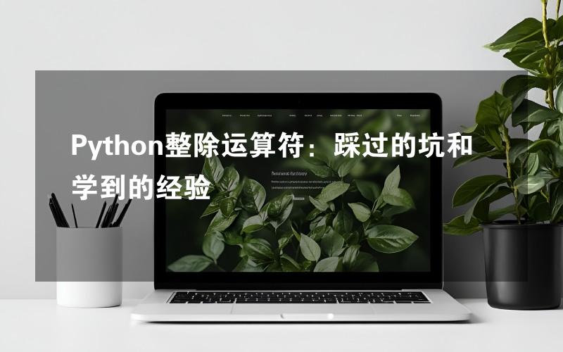 Python整除运算符：踩过的坑和学到的经验