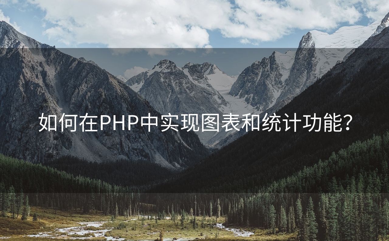 如何在PHP中实现图表和统计功能？