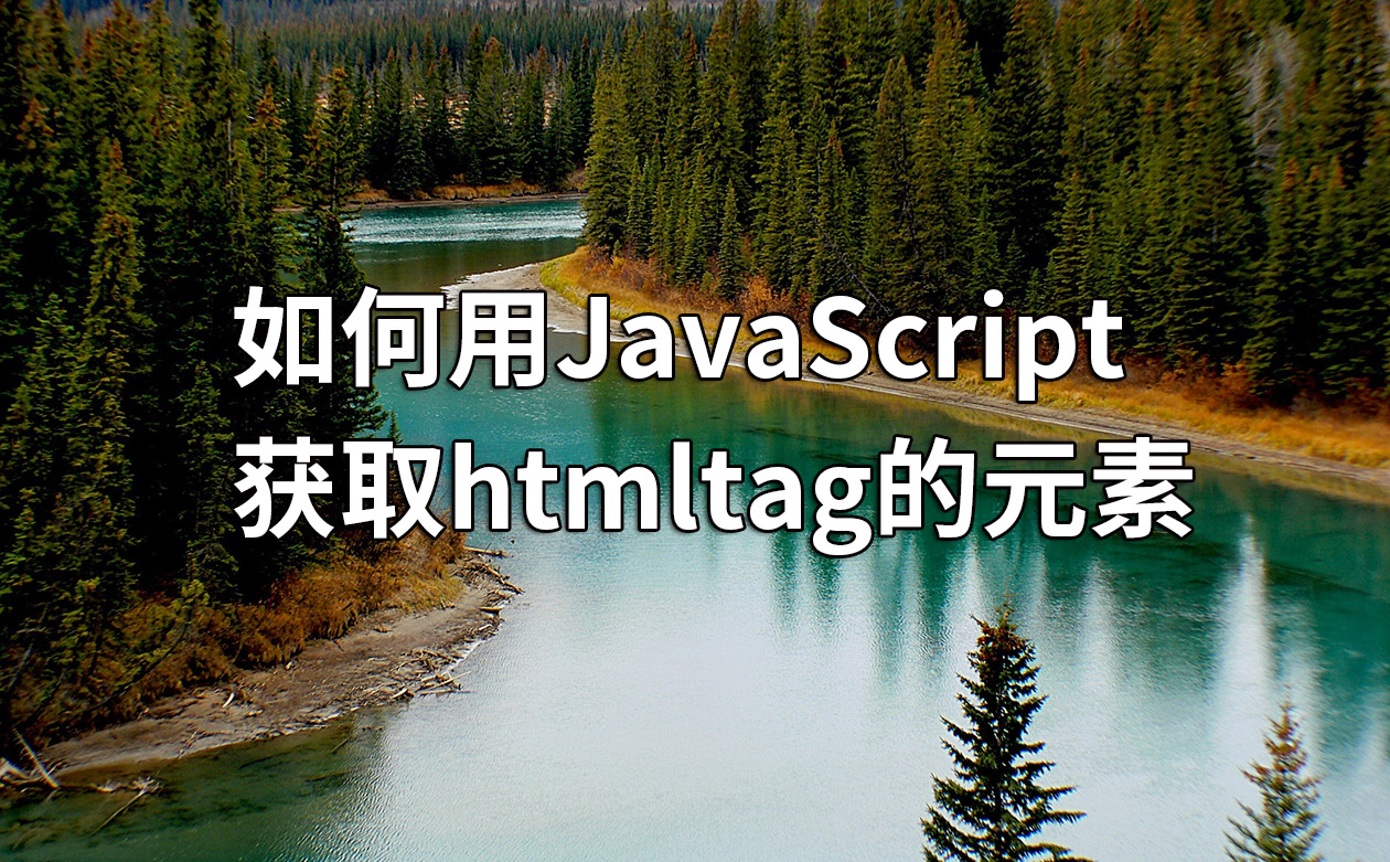 如何用JavaScript获取htmltag的元素