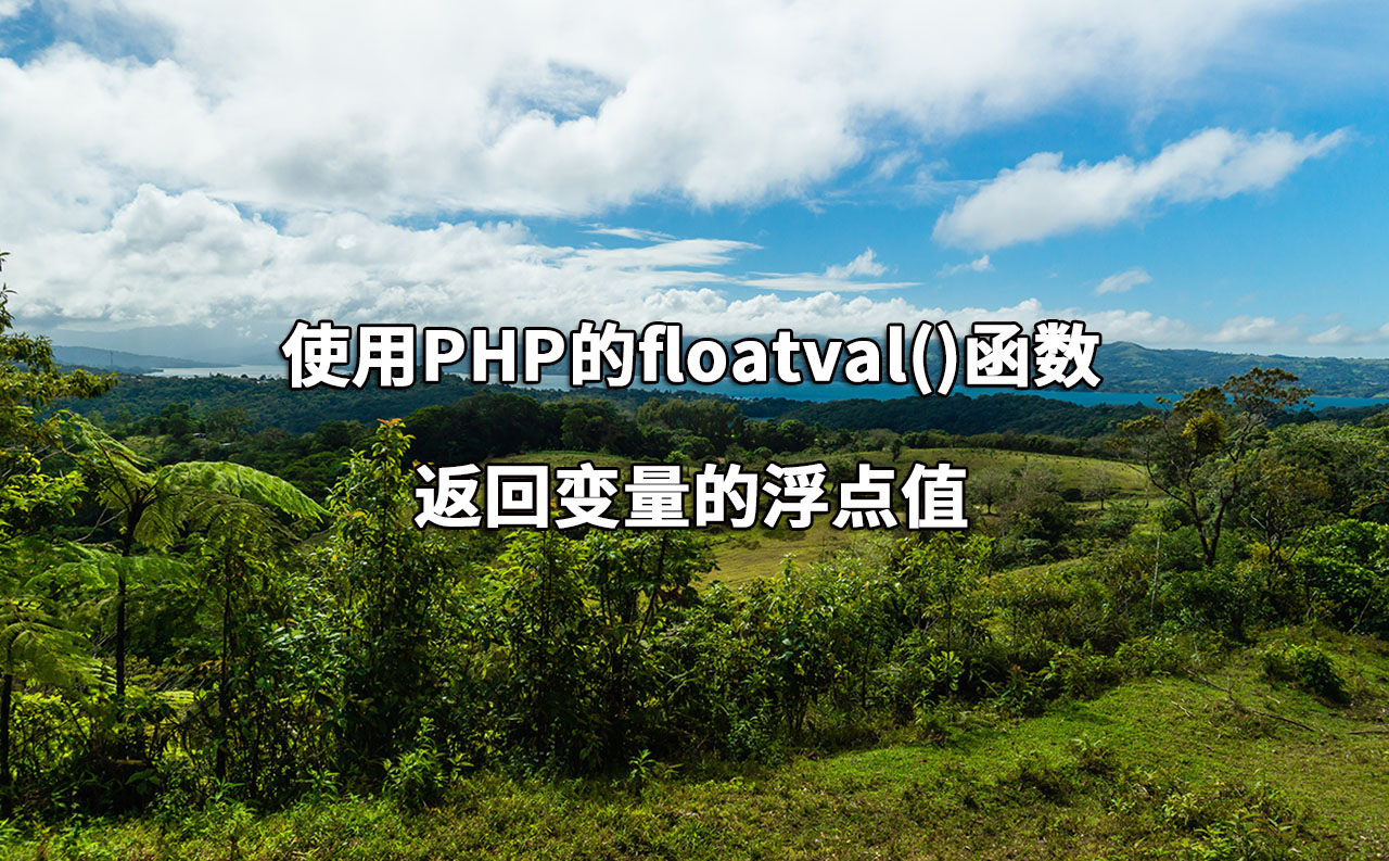 使用PHP的floatval()函数返回变量的浮点值 