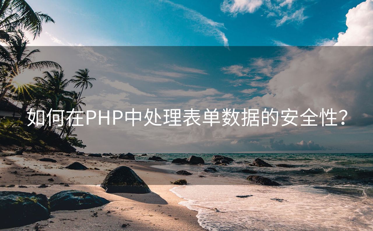 如何在PHP中处理表单数据的安全性？