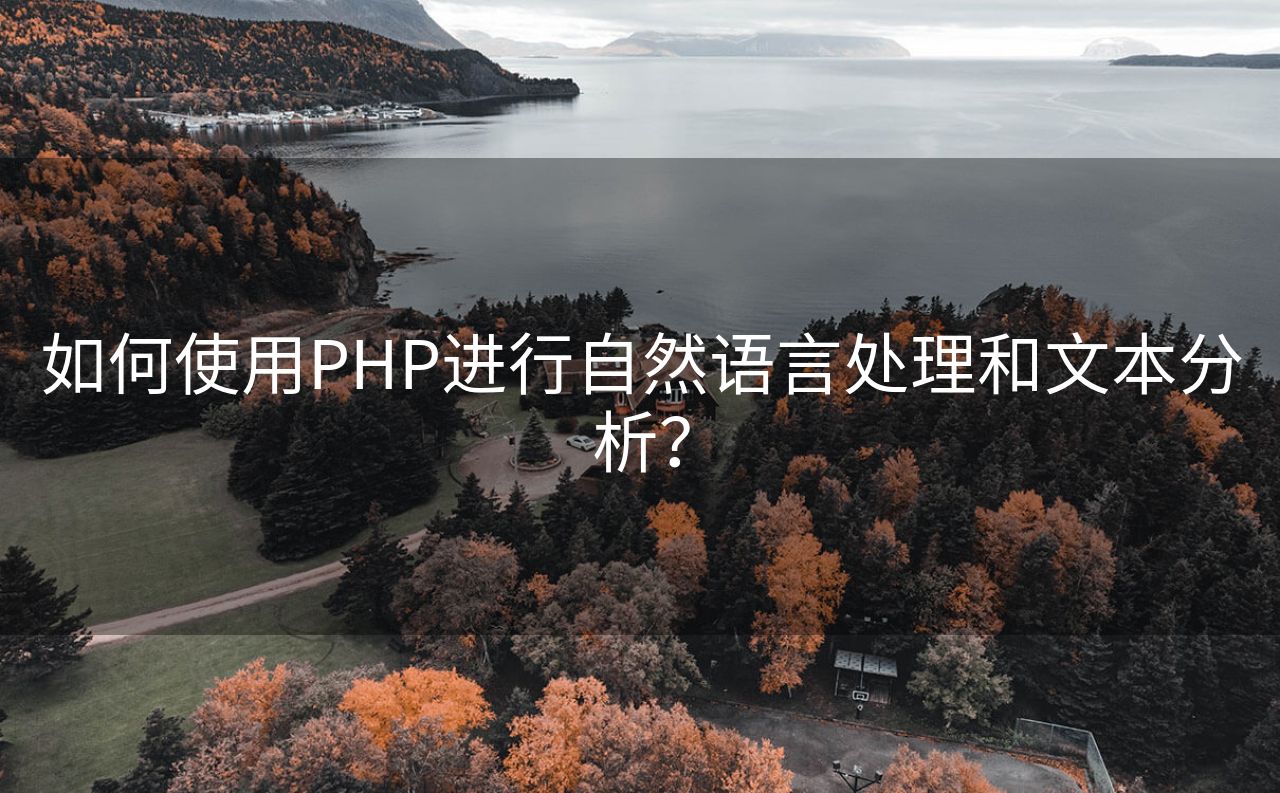 如何使用PHP进行自然语言处理和文本分析？