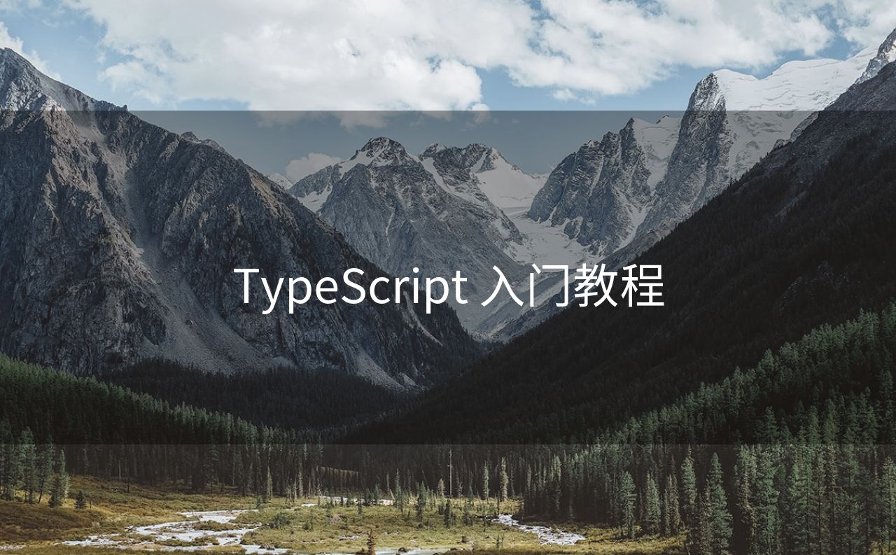 TypeScript 入门教程