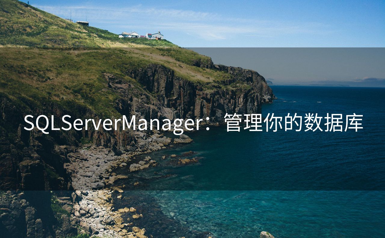 SQLServerManager：管理你的数据库