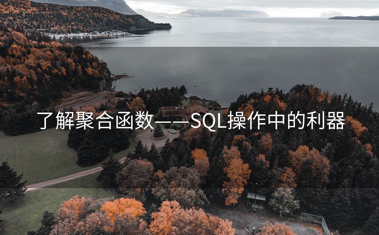 了解聚合函数——SQL操作中的利器