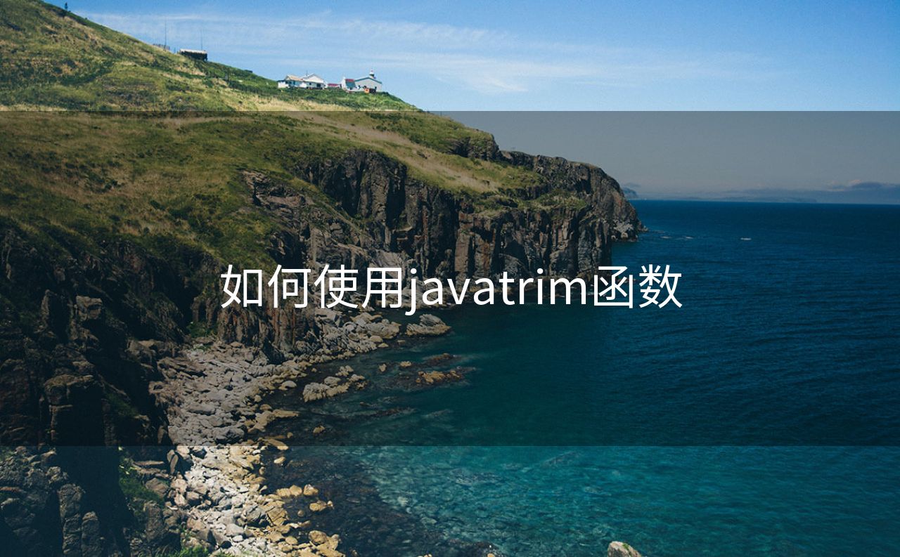 如何使用javatrim函数