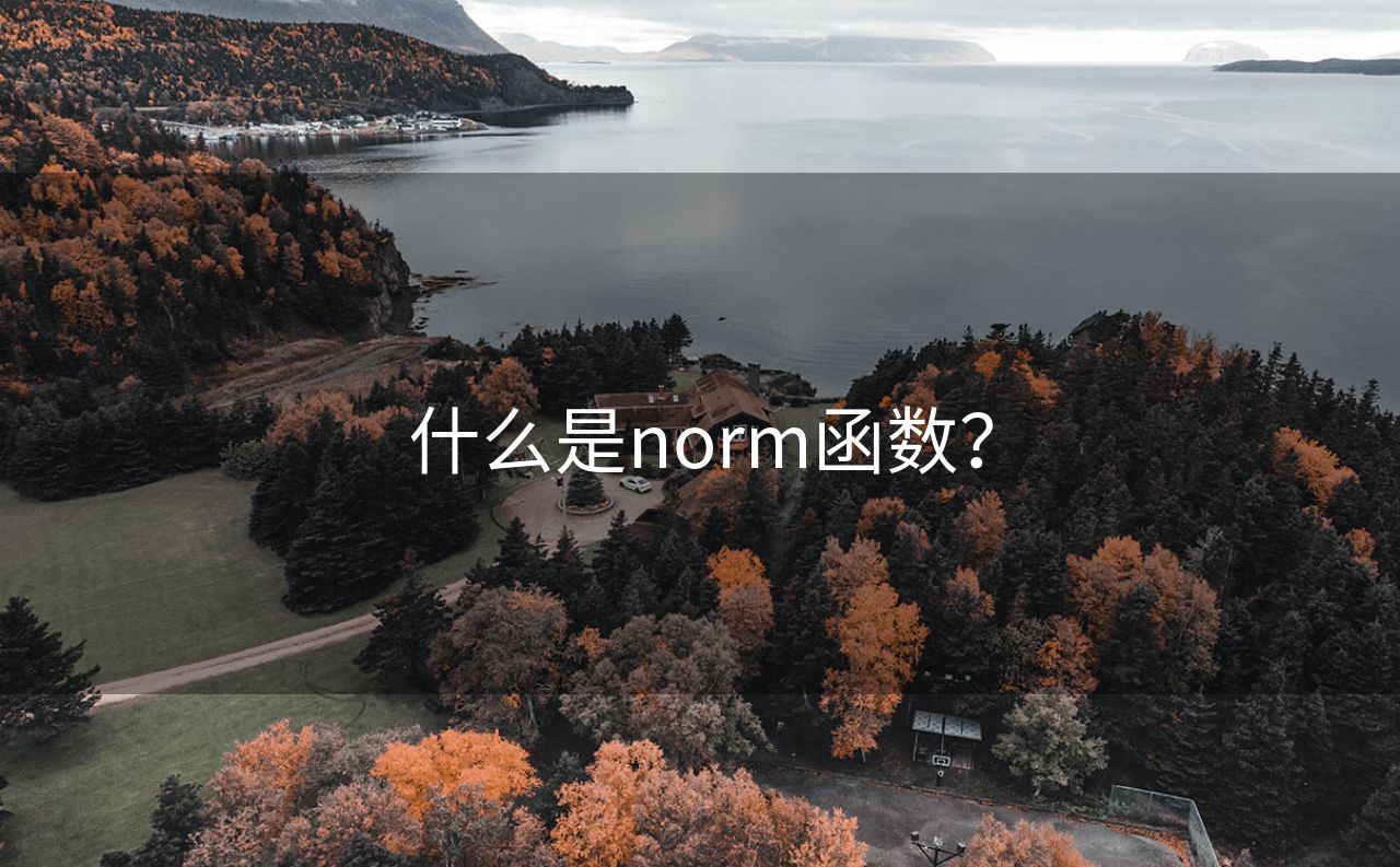 什么是norm函数？