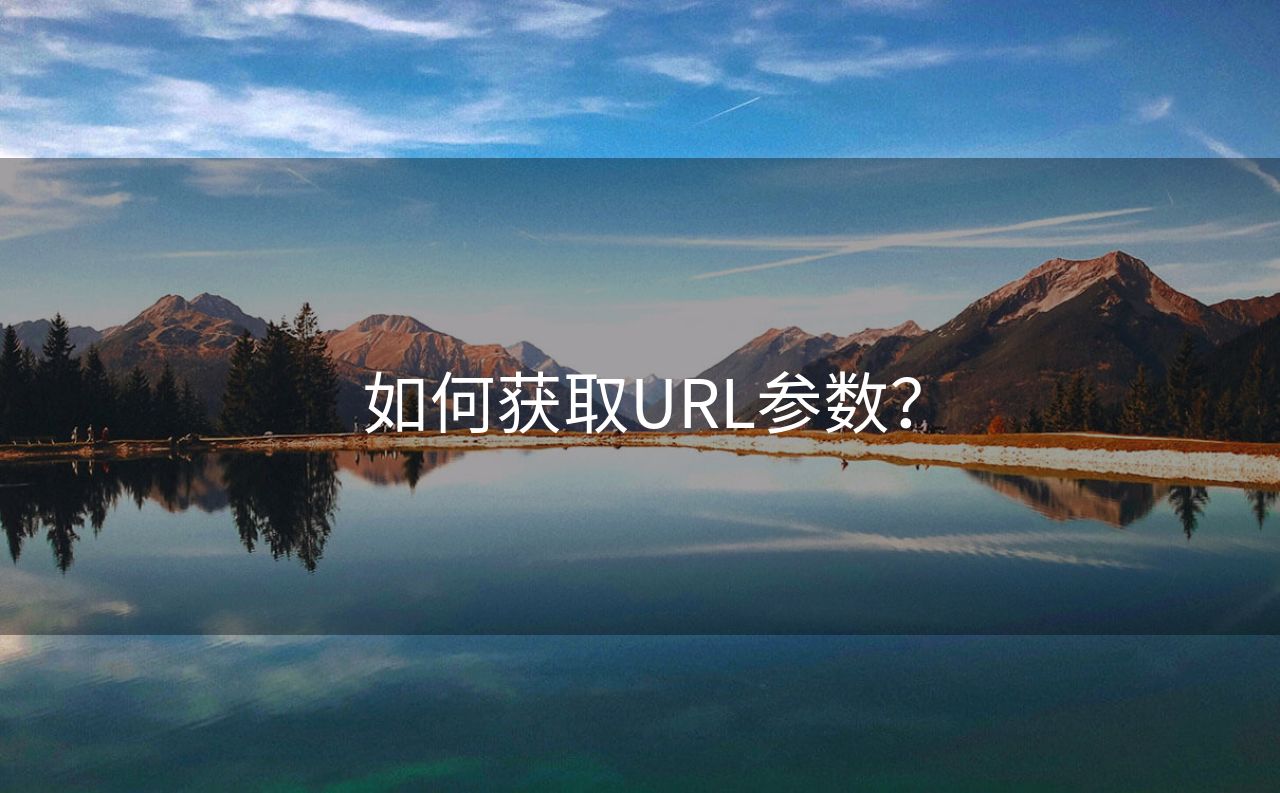 如何获取URL参数？