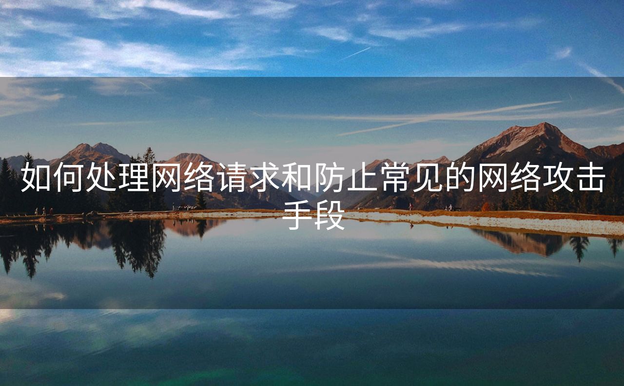 如何处理网络请求和防止常见的网络攻击手段