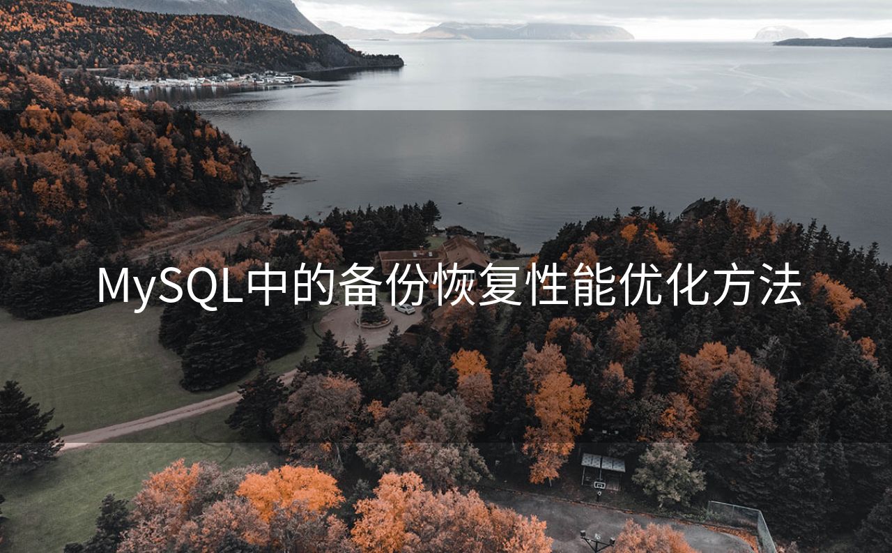 MySQL中的备份恢复性能优化方法