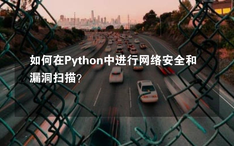 如何在Python中进行网络安全和漏洞扫描？