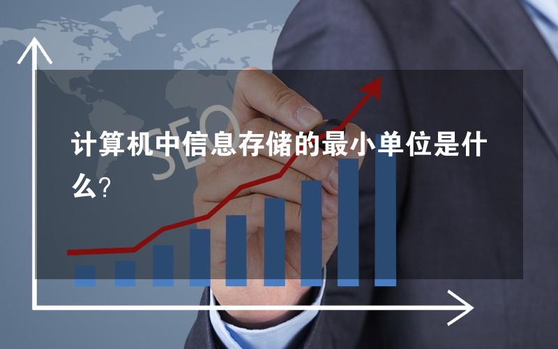 计算机中信息存储的最小单位是什么？