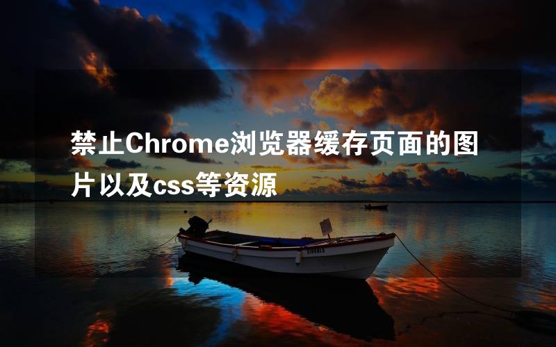 禁止Chrome浏览器缓存页面的图片以及css等资源