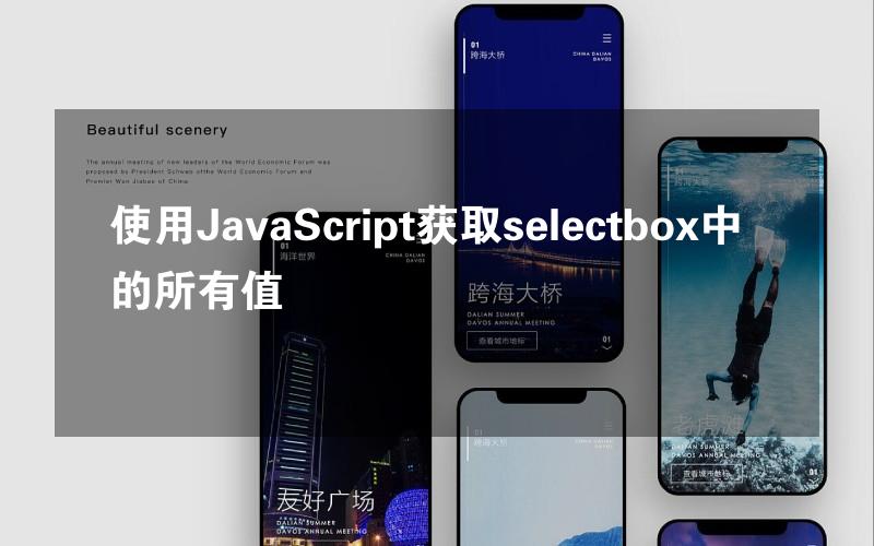 使用JavaScript获取selectbox中的所有值