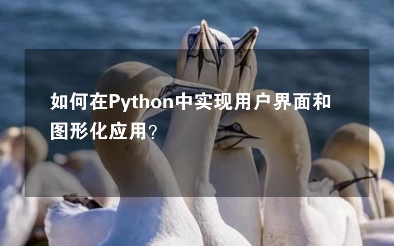 如何在Python中实现用户界面和图形化应用？