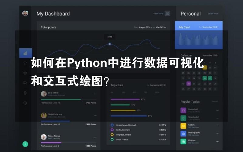 如何在Python中进行数据可视化和交互式绘图？