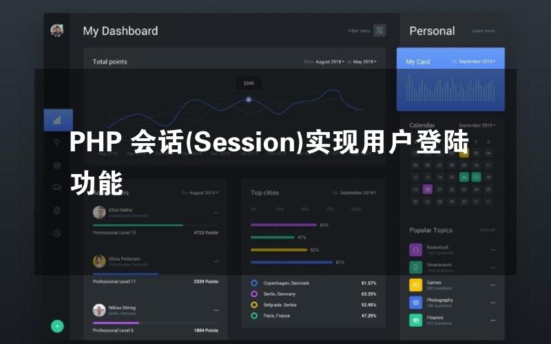 PHP 会话(Session)实现用户登陆功能