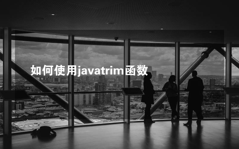 如何使用javatrim函数