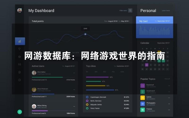 网游数据库：网络游戏世界的指南