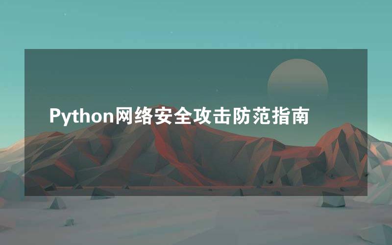 Python网络安全攻击防范指南