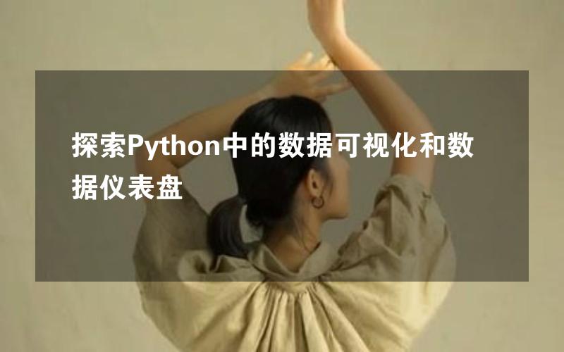 探索Python中的数据可视化和数据仪表盘