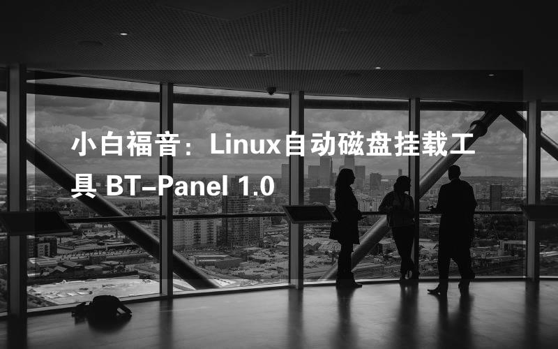 小白福音：Linux自动磁盘挂载工具 BT-Panel 1.0