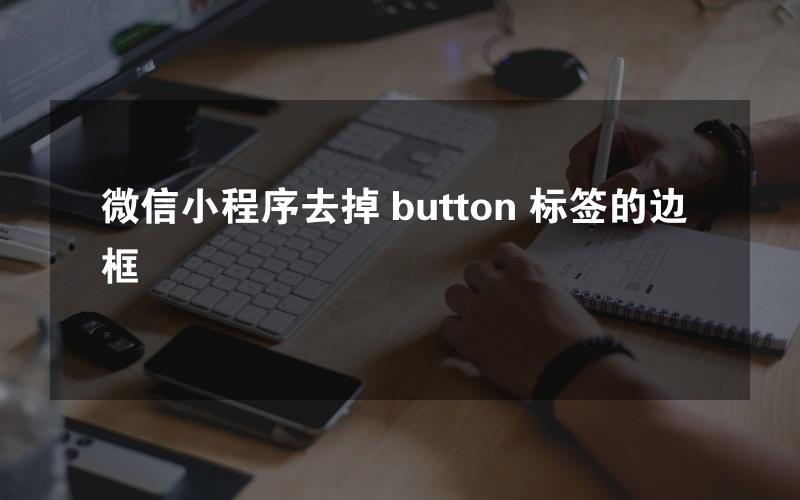 微信小程序去掉 button 标签的边框