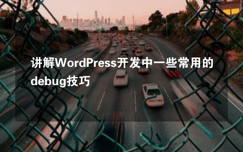 讲解WordPress开发中一些常用的debug技巧