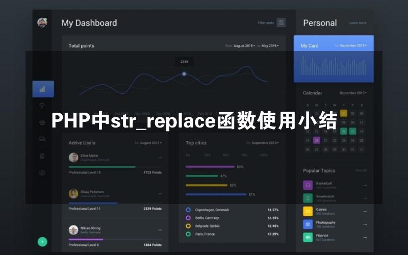 PHP中str_replace函数使用小结