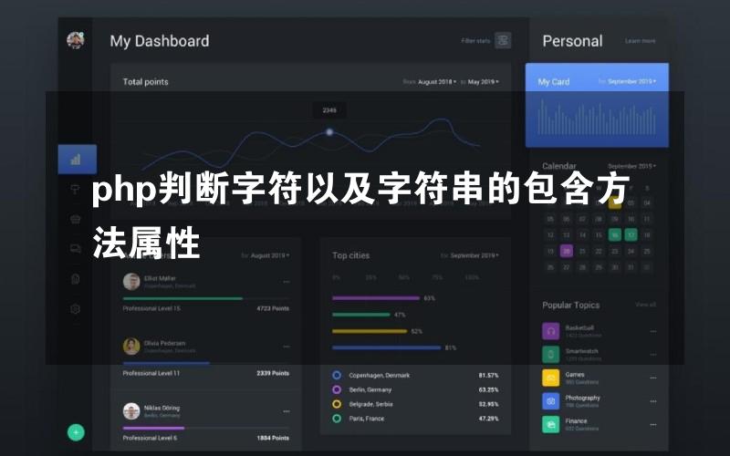 php判断字符以及字符串的包含方法属性